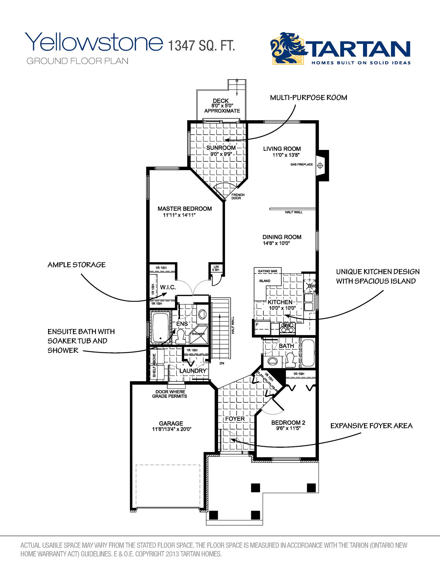 Yellowstone floor plan