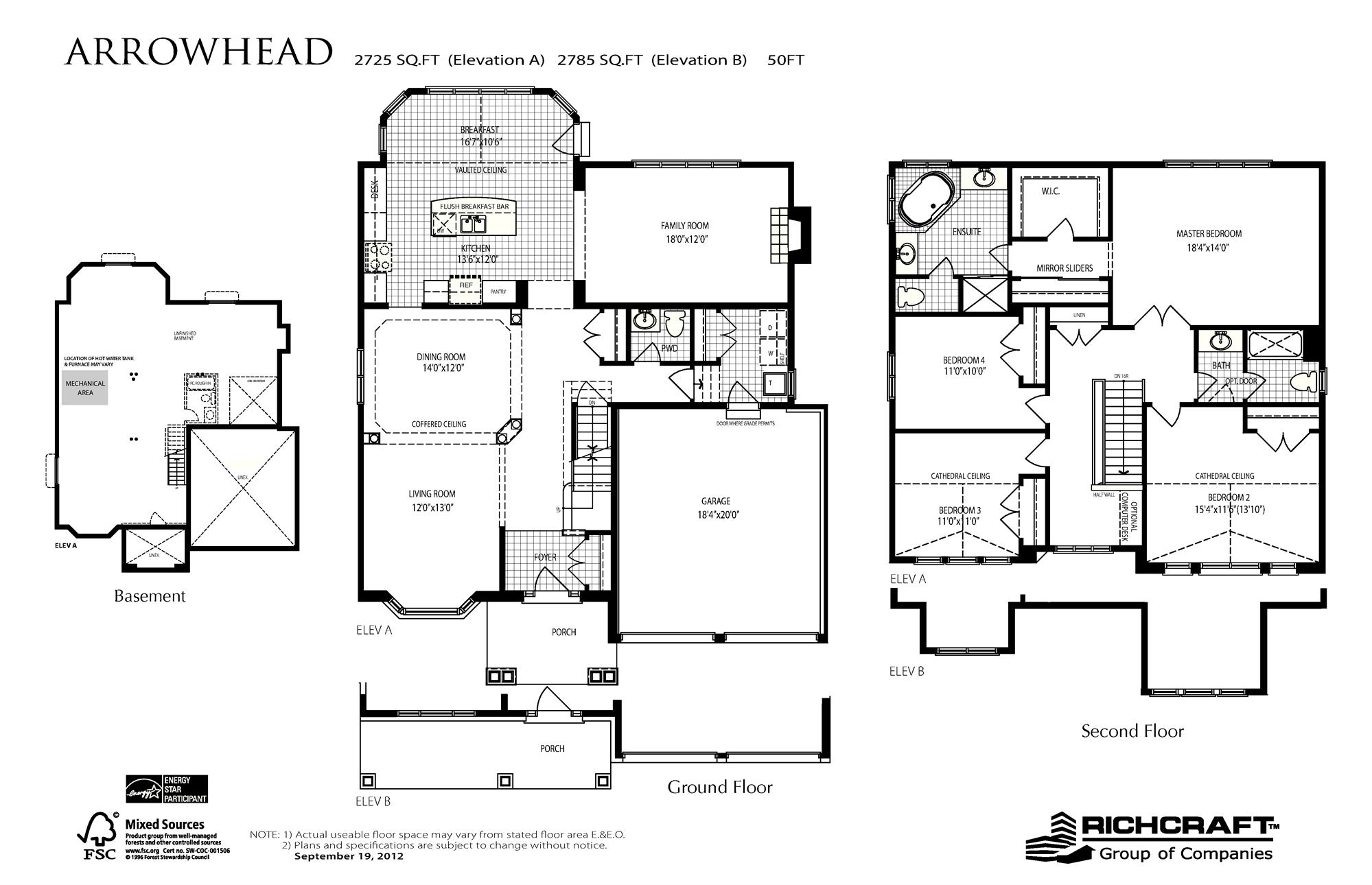 Arrowhead floor plan