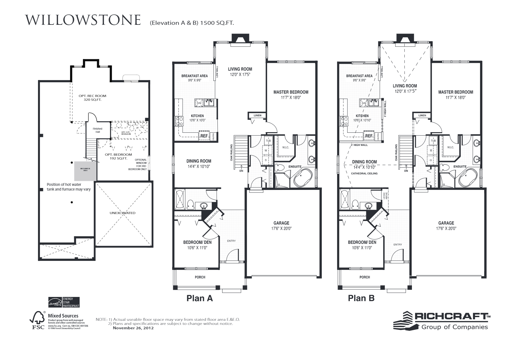 Willowstone floor plan