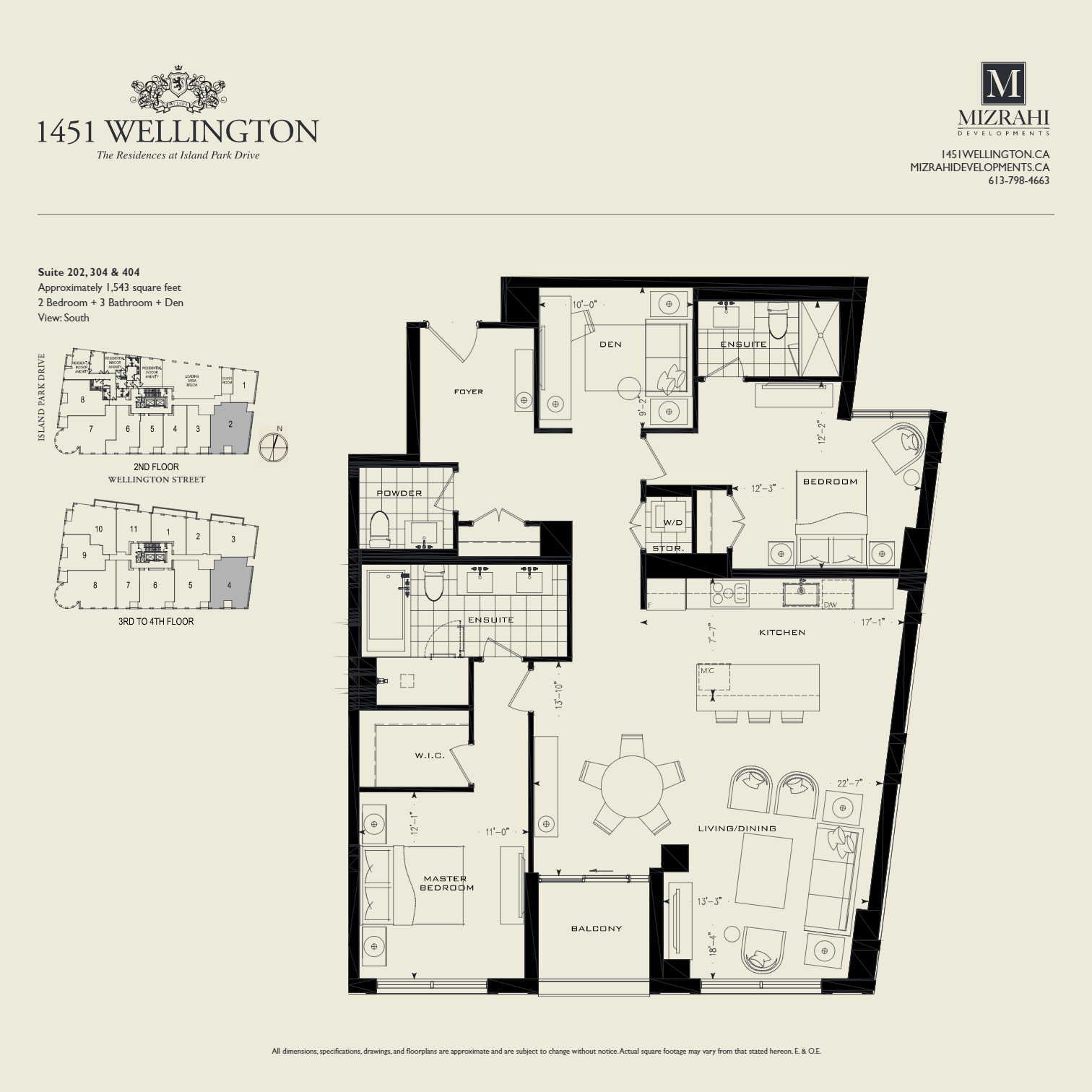 Suite 202, 304 & 404 floor plan