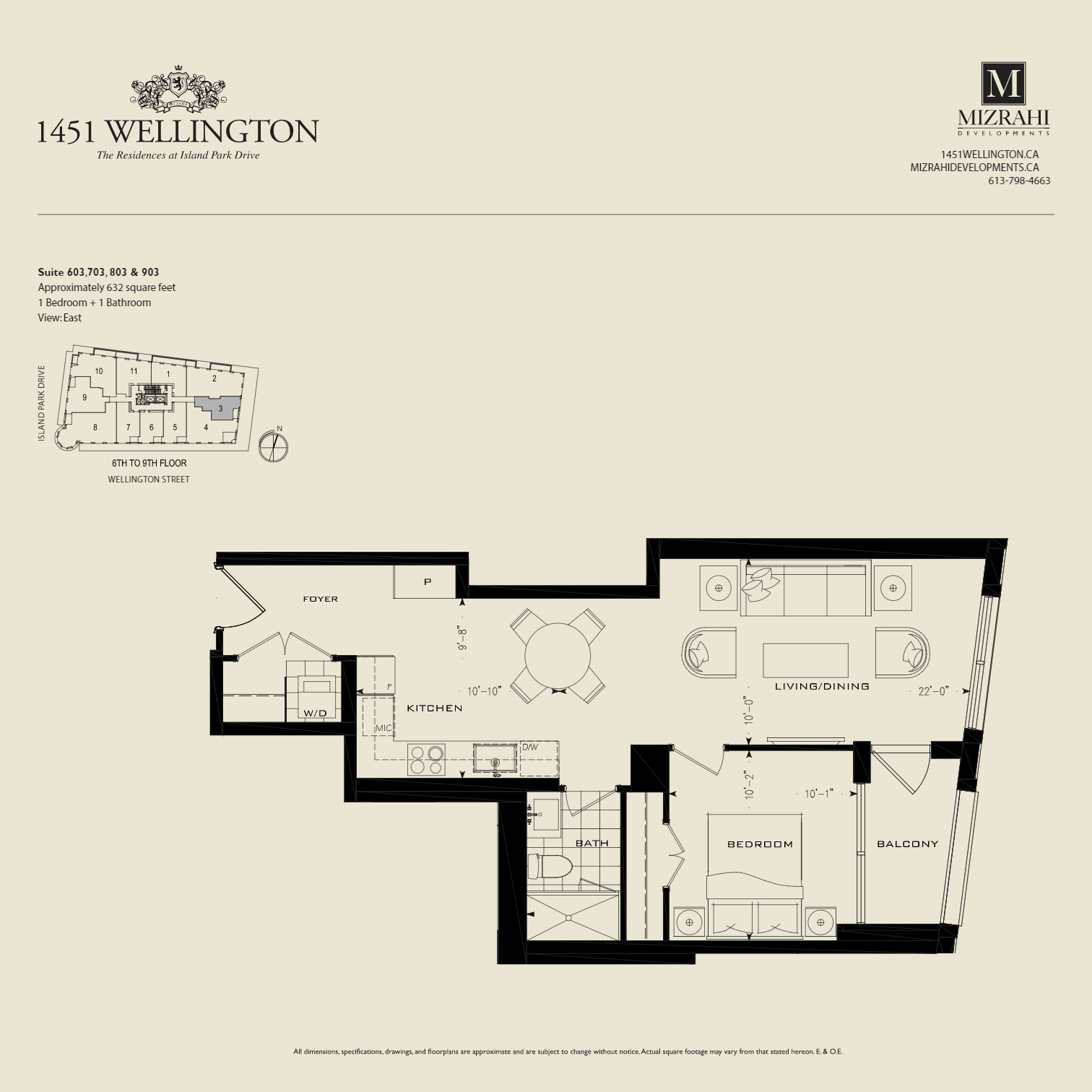 Suite 606, 706, 806 & 906 floor plan