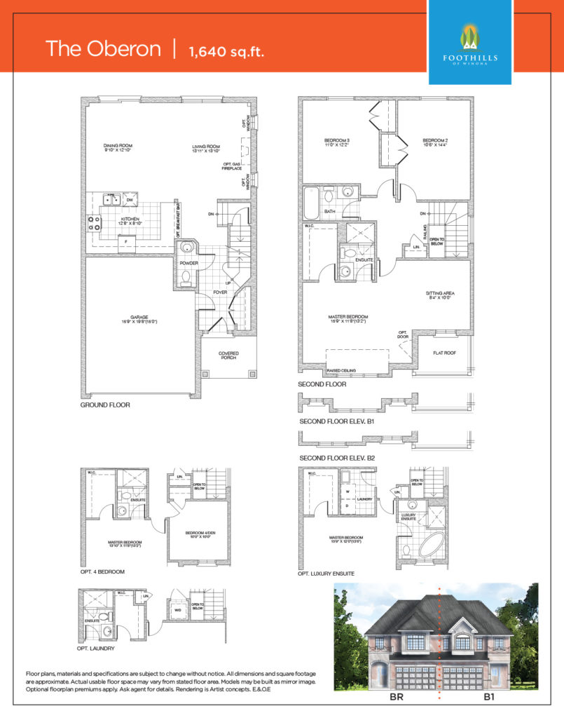 The Oberon floor plan