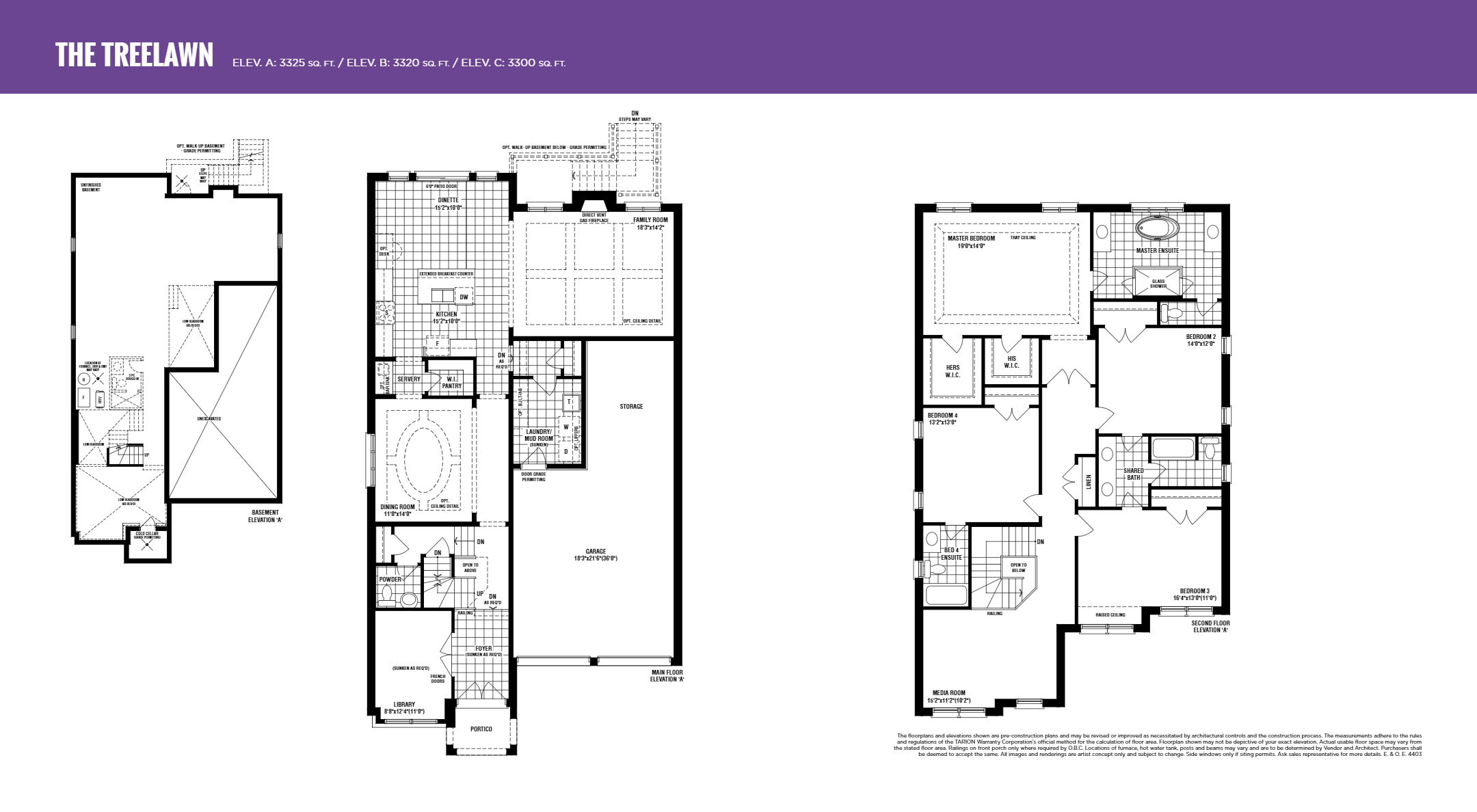 The Treelawn floor plan
