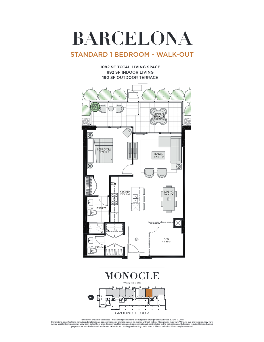 Barcelona floor plan