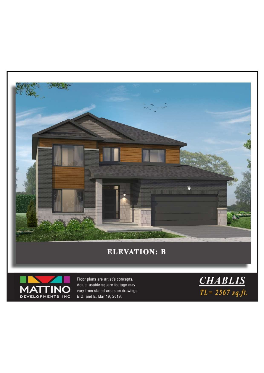 Chablis Elevation B floor plan