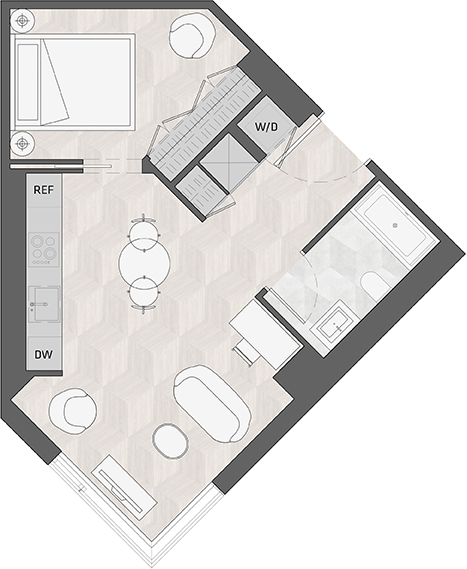 Suite 602 - W floor plan