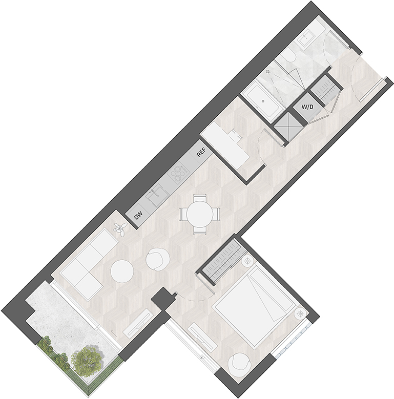 Suite 507 - W floor plan