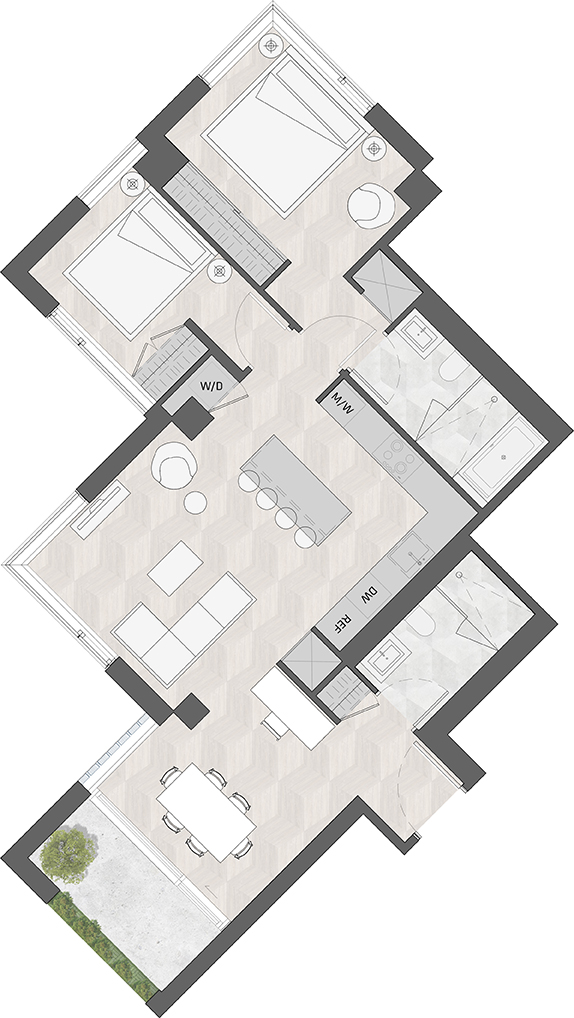 Suite 620 - W floor plan