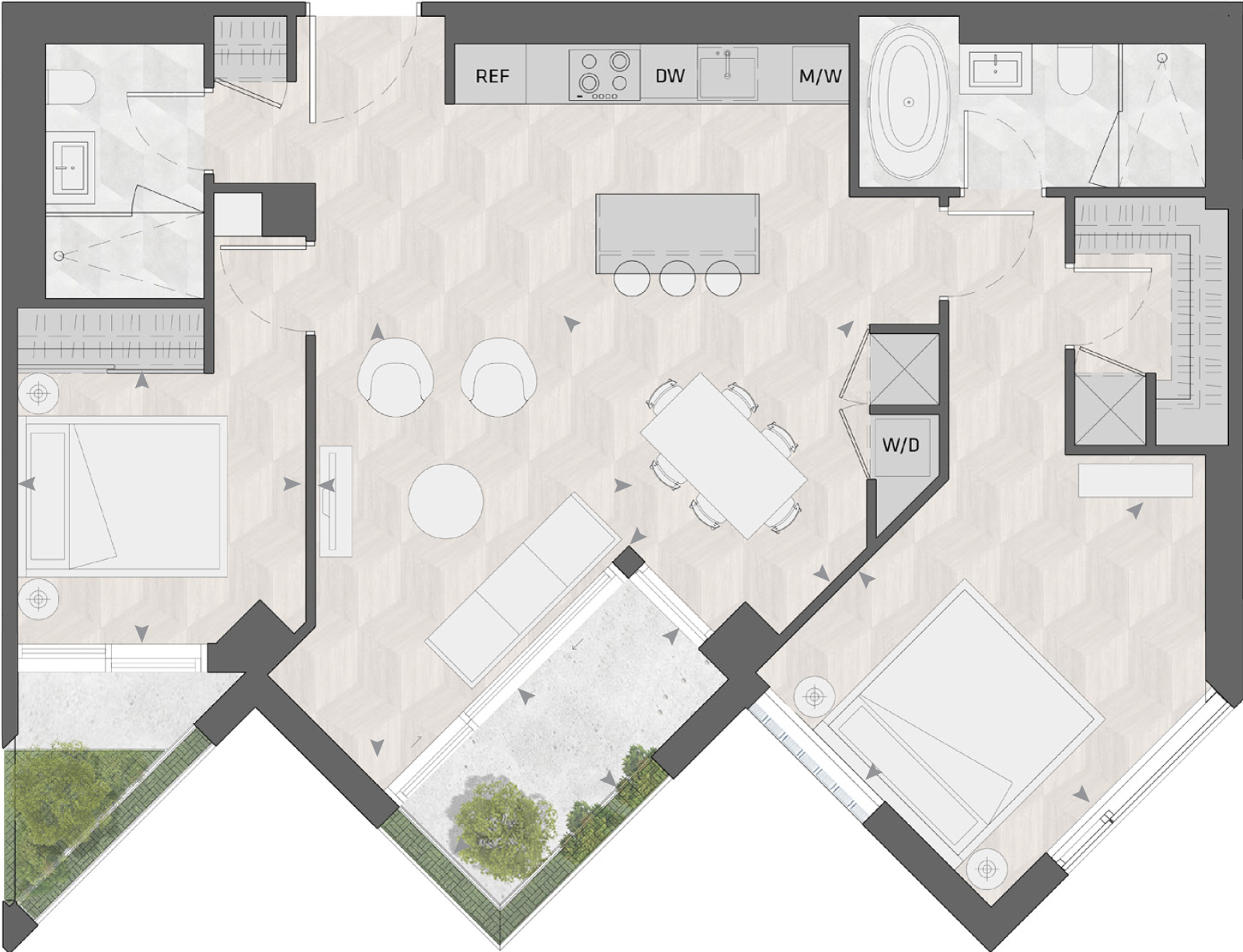 Suite 709 - S floor plan