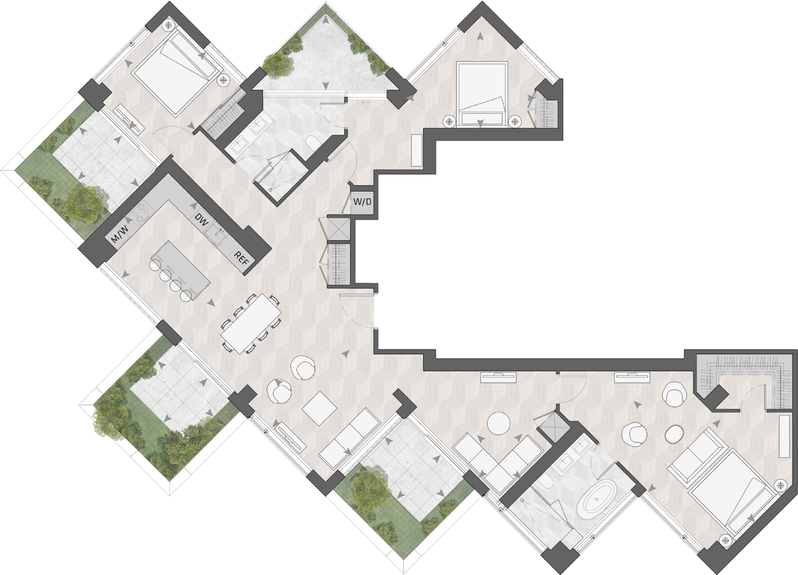 Suite 1003 - S floor plan