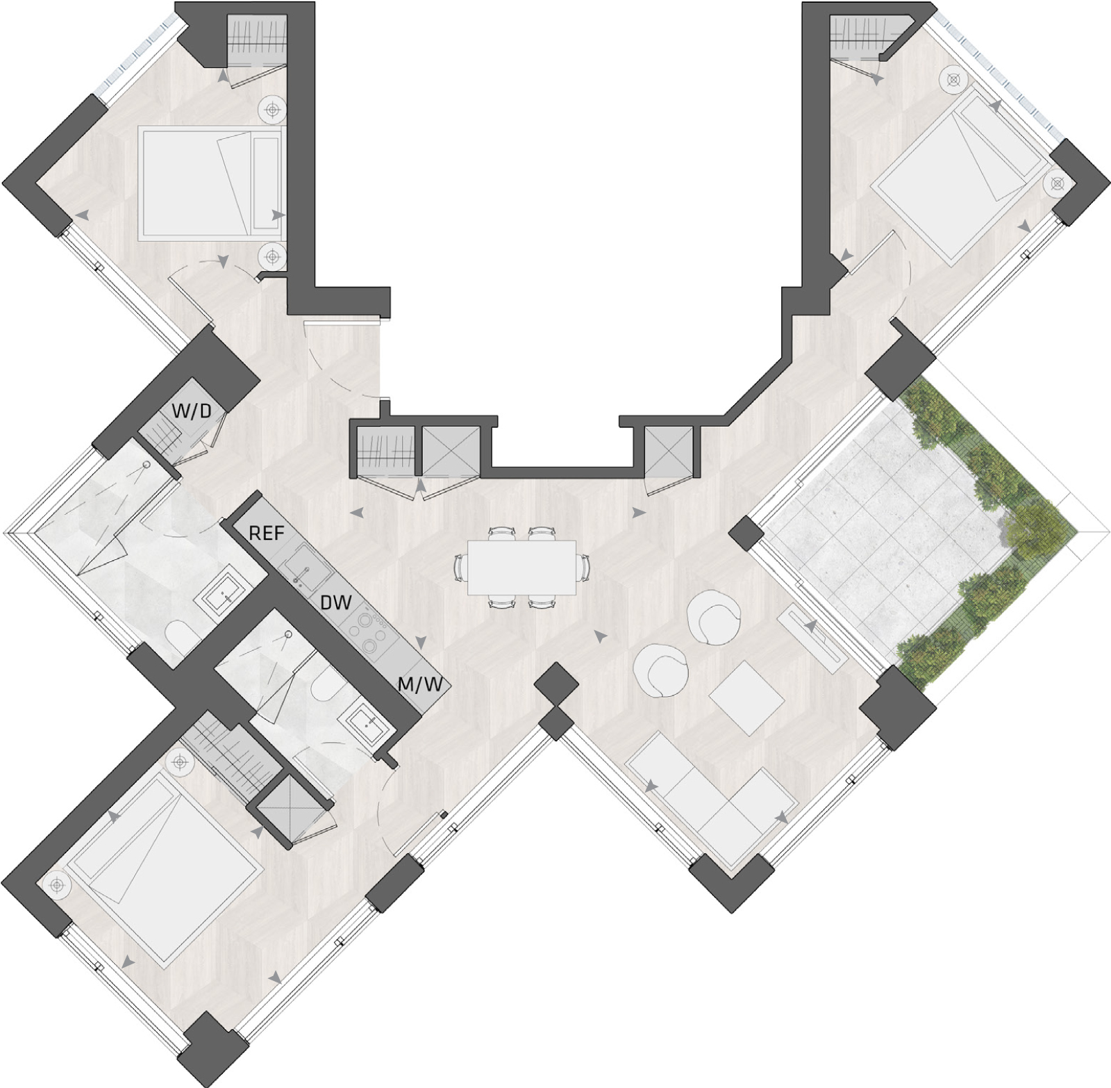 Suite 1203 - S floor plan