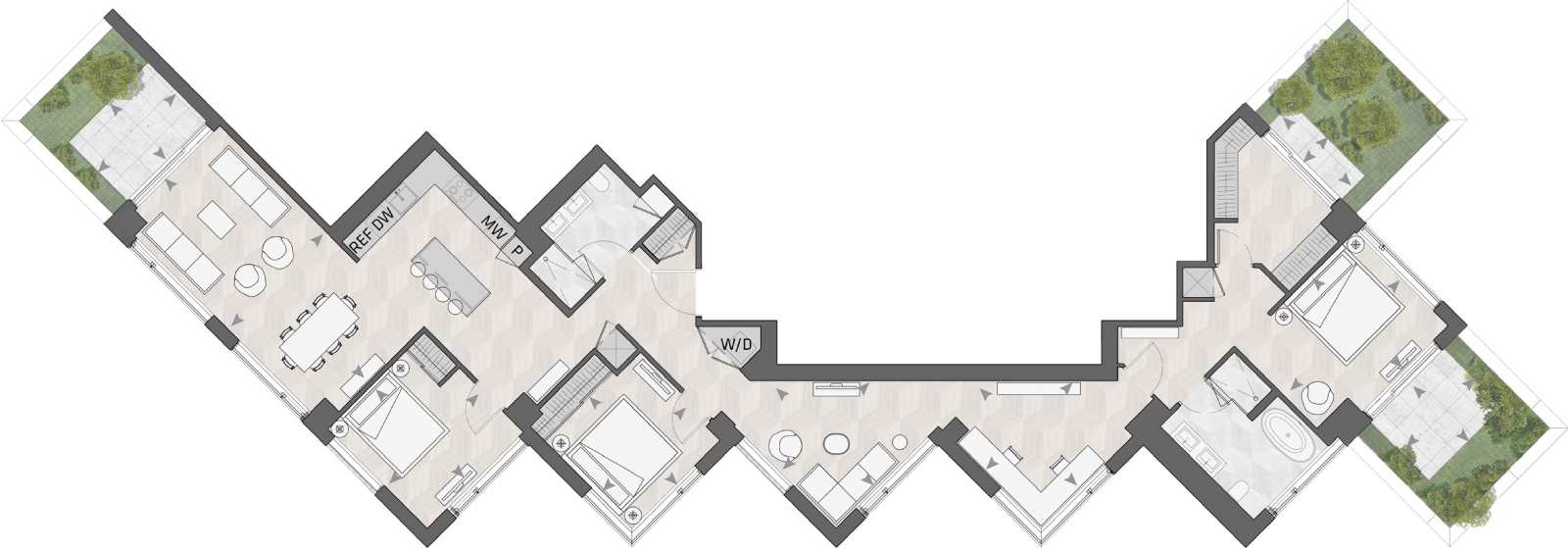 Suite 1501 - S floor plan