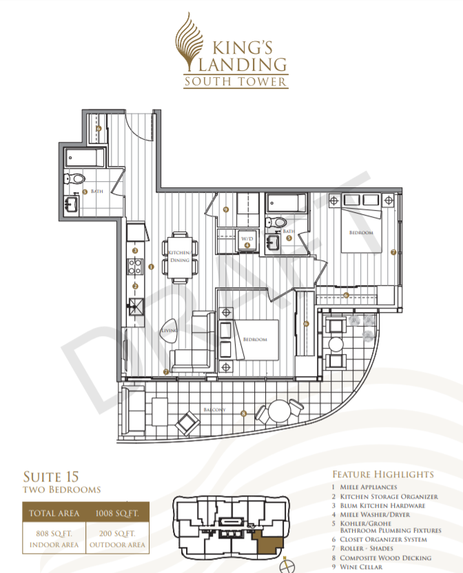 2215 - South Tower floor plan
