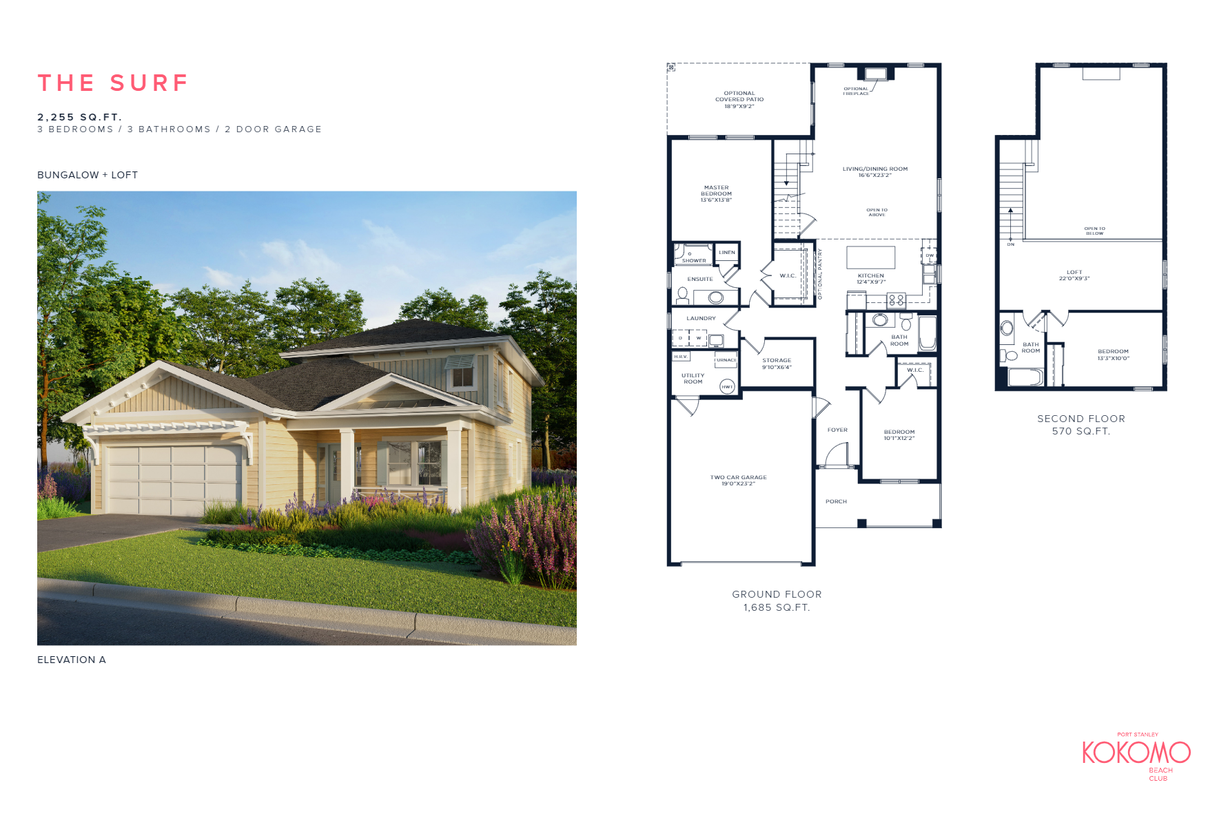 The Surf - Elev. A floor plan