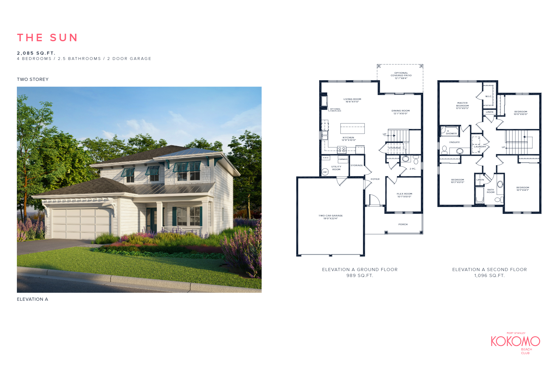The Sun - Elev. A floor plan