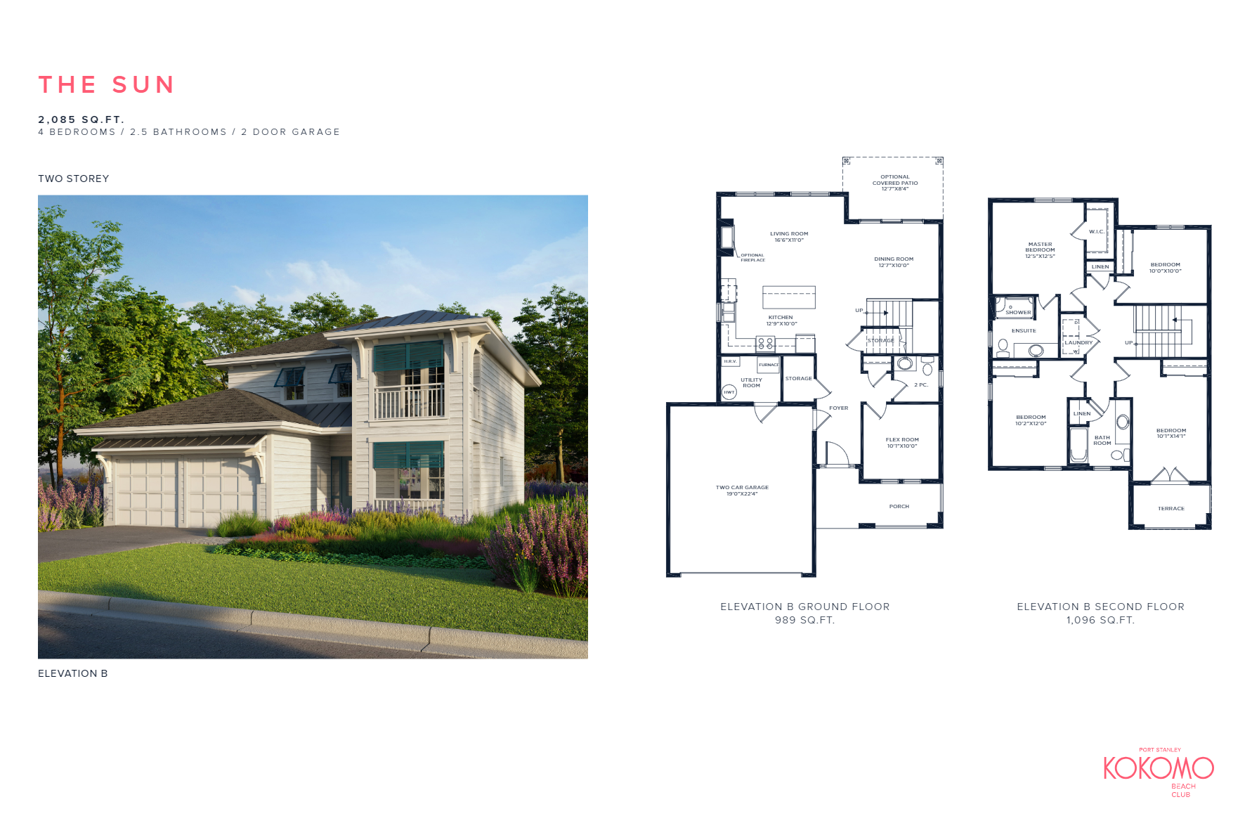 The Sun - Elev. B floor plan