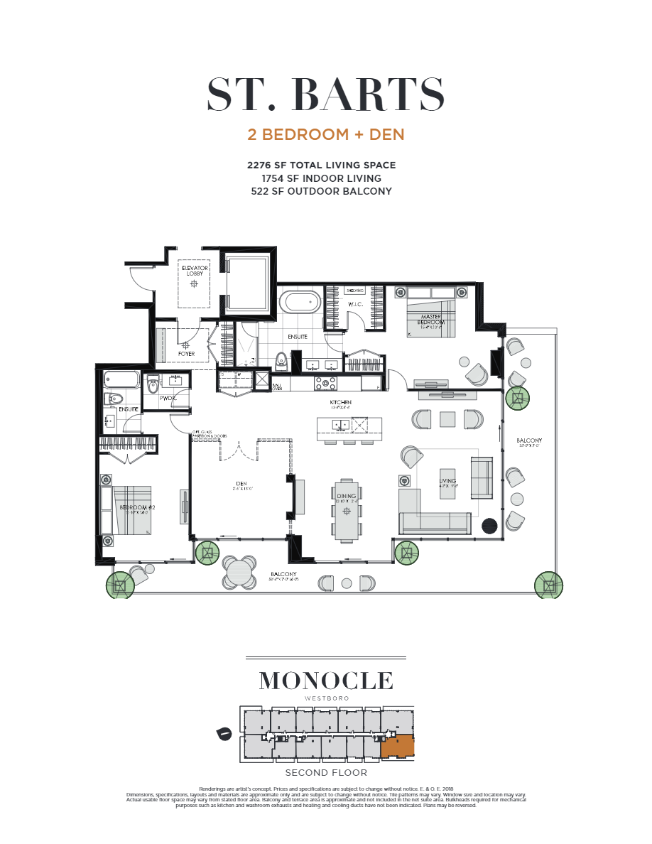 St. Barts floor plan