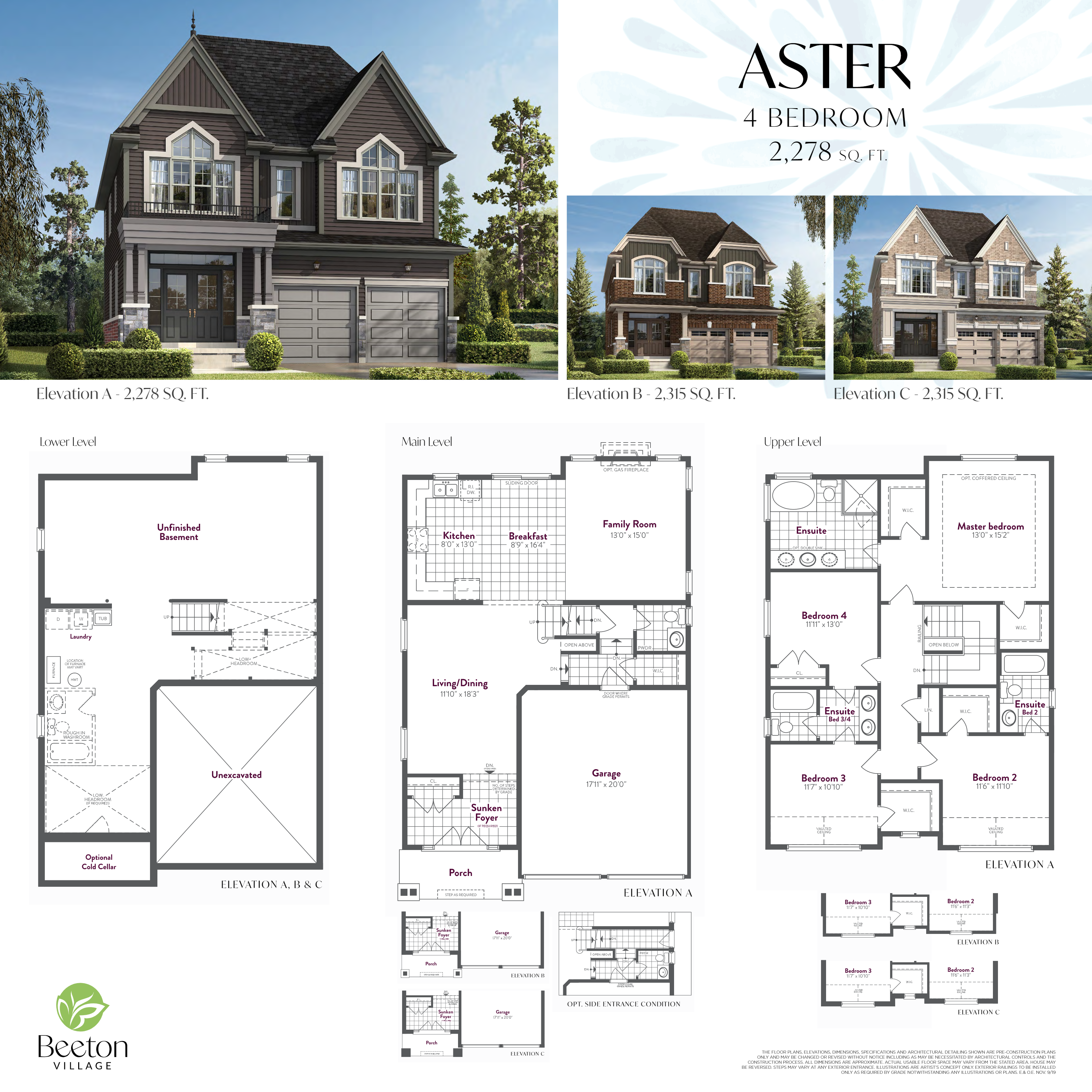 Aster floor plan