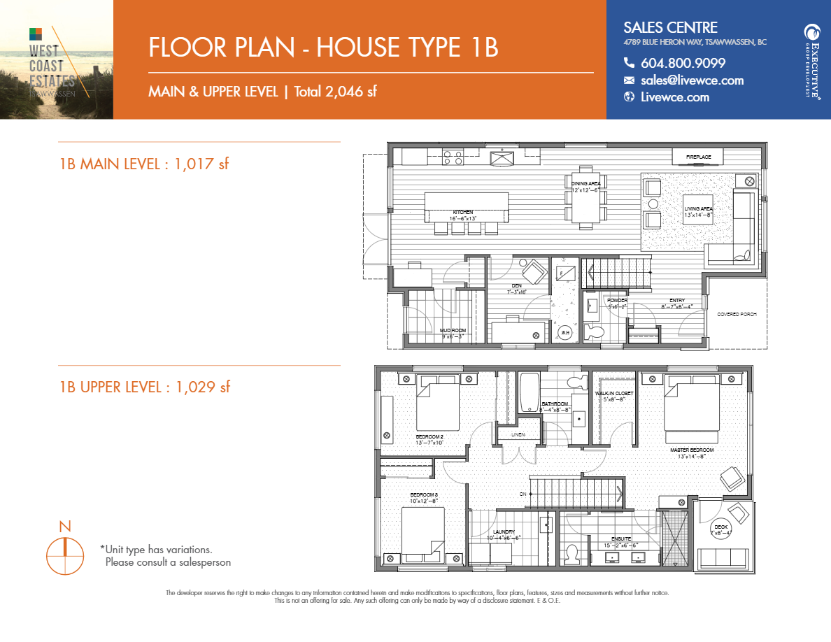 HOUSE TYPE 1B floor plan