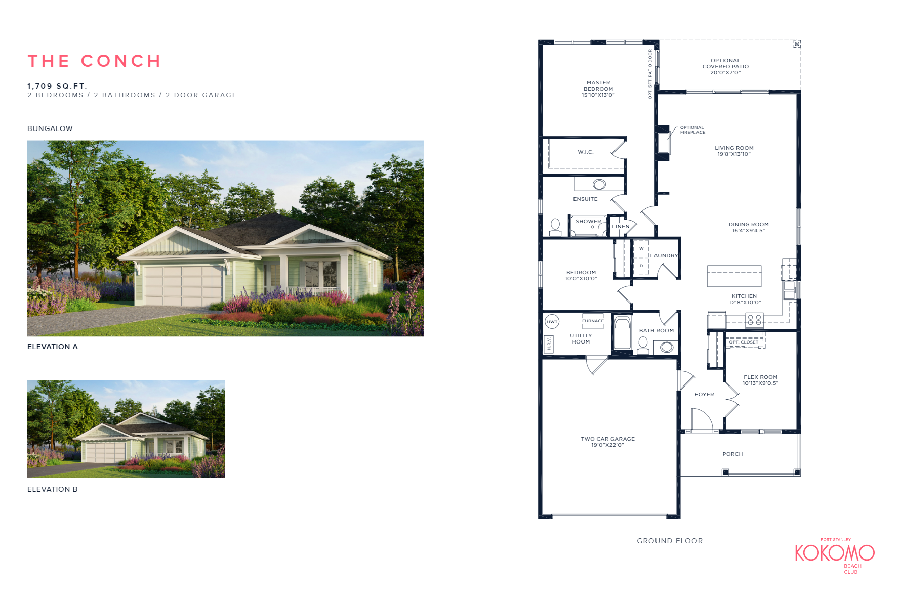 The Conch - Elev A floor plan