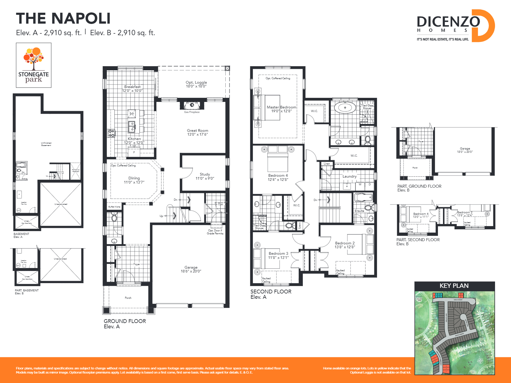 The Napoli - Elev. A floor plan