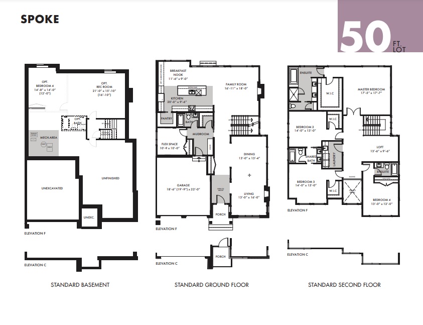 Spoke floor plan