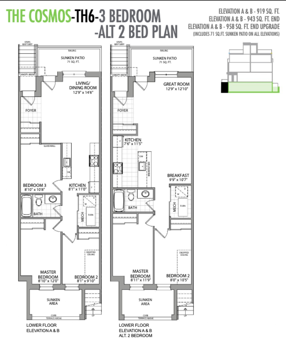 The Cosmos floor plan