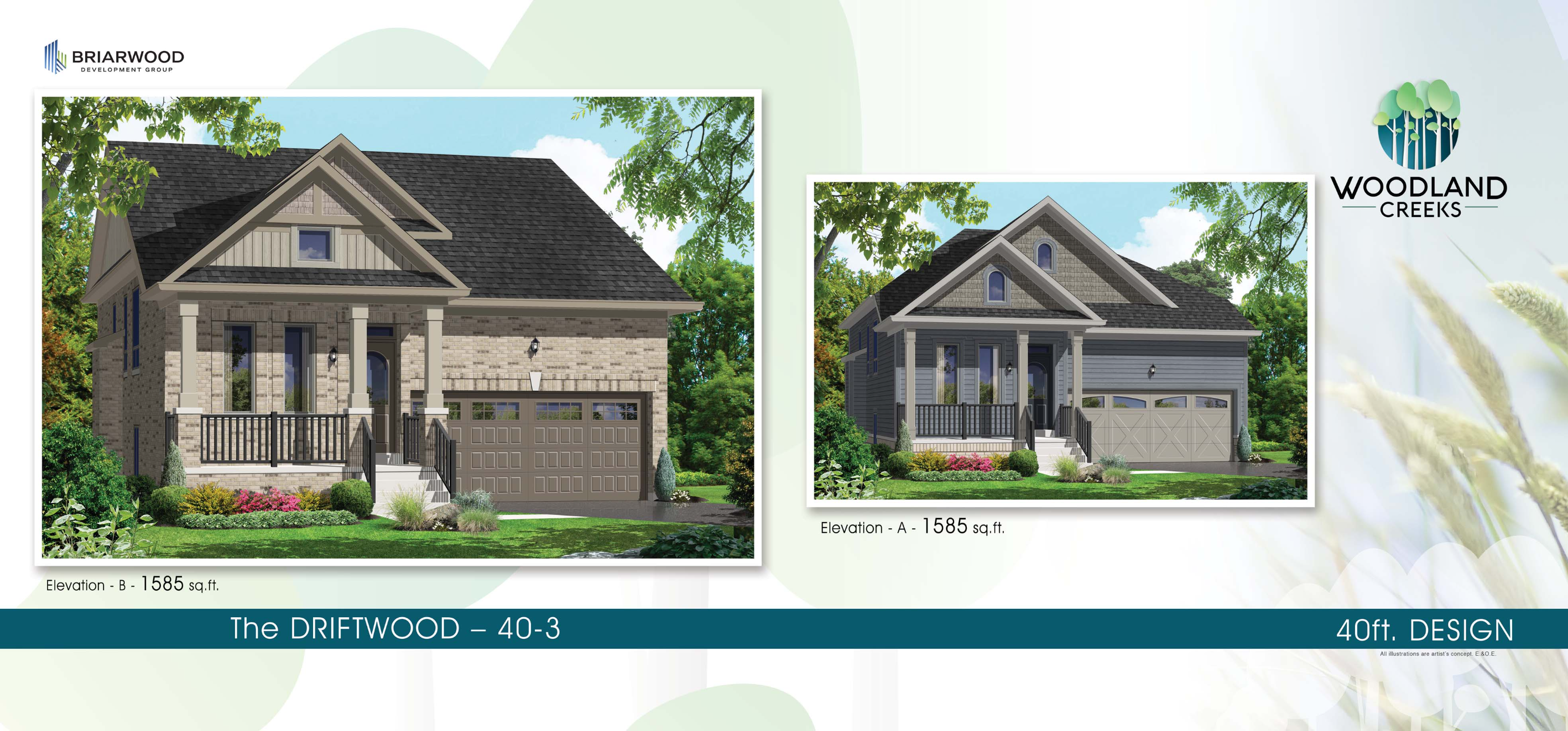 The Driftwood - Elev. B floor plan