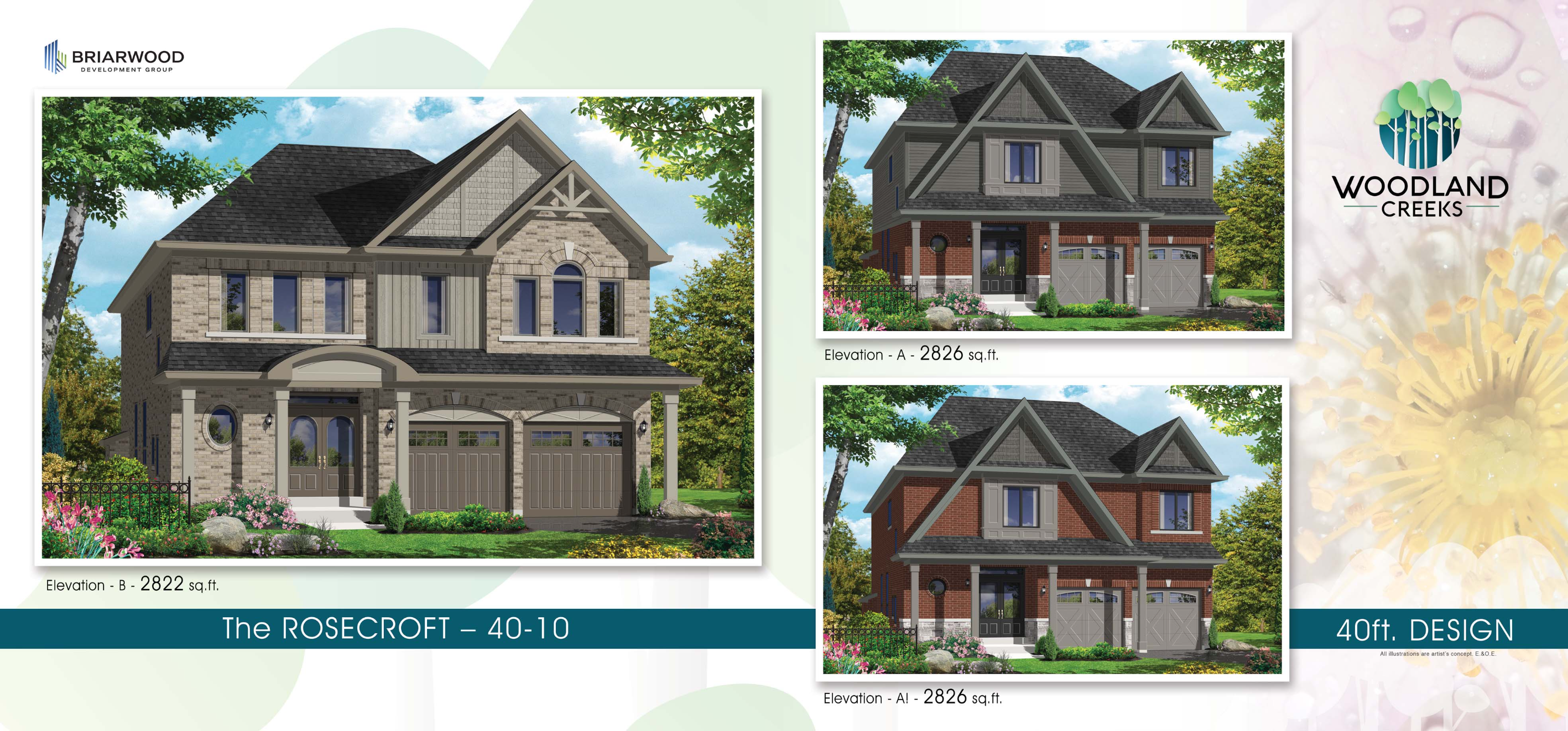 The Rosecroft - Elev. A floor plan