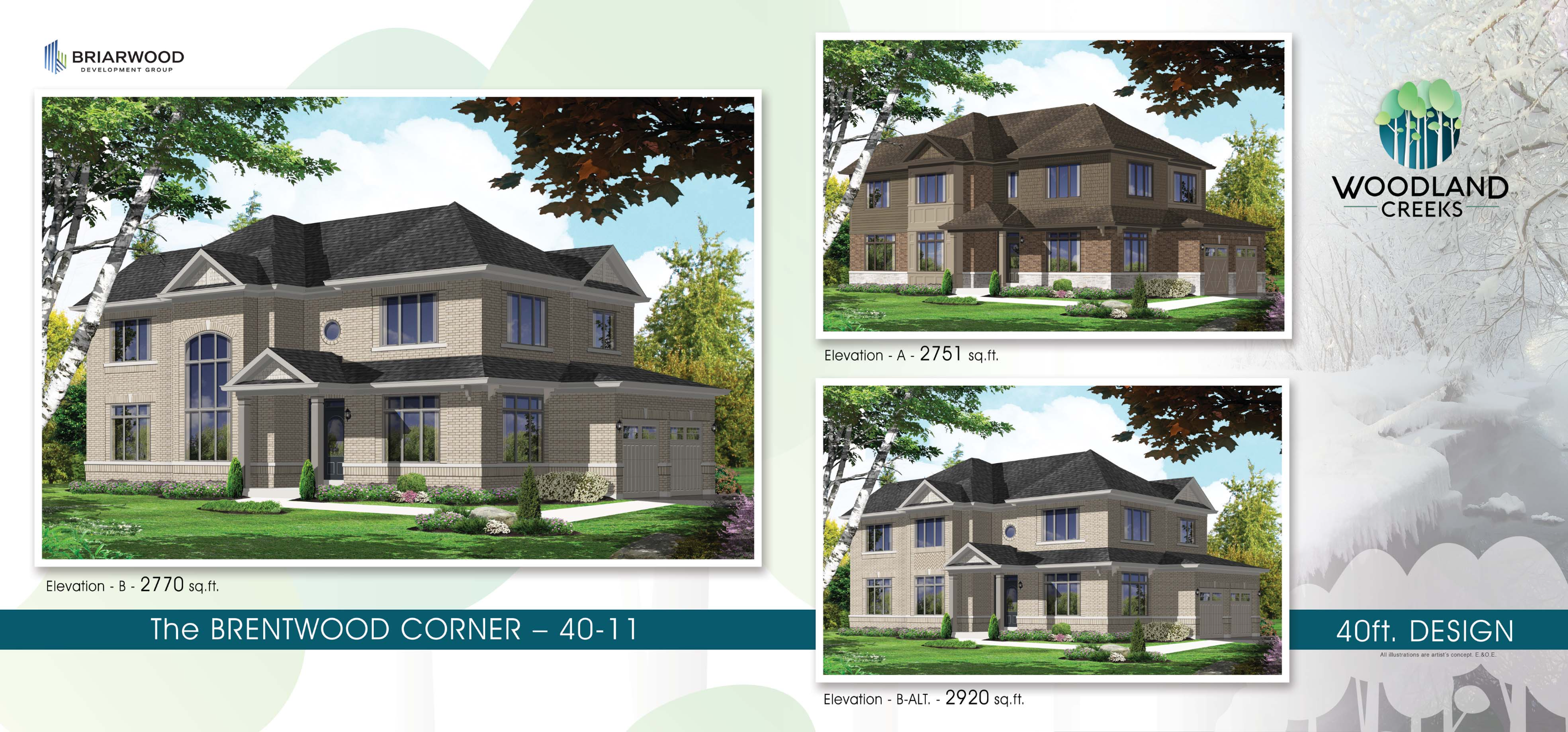 The Brentwood - Alt. Elev. B floor plan