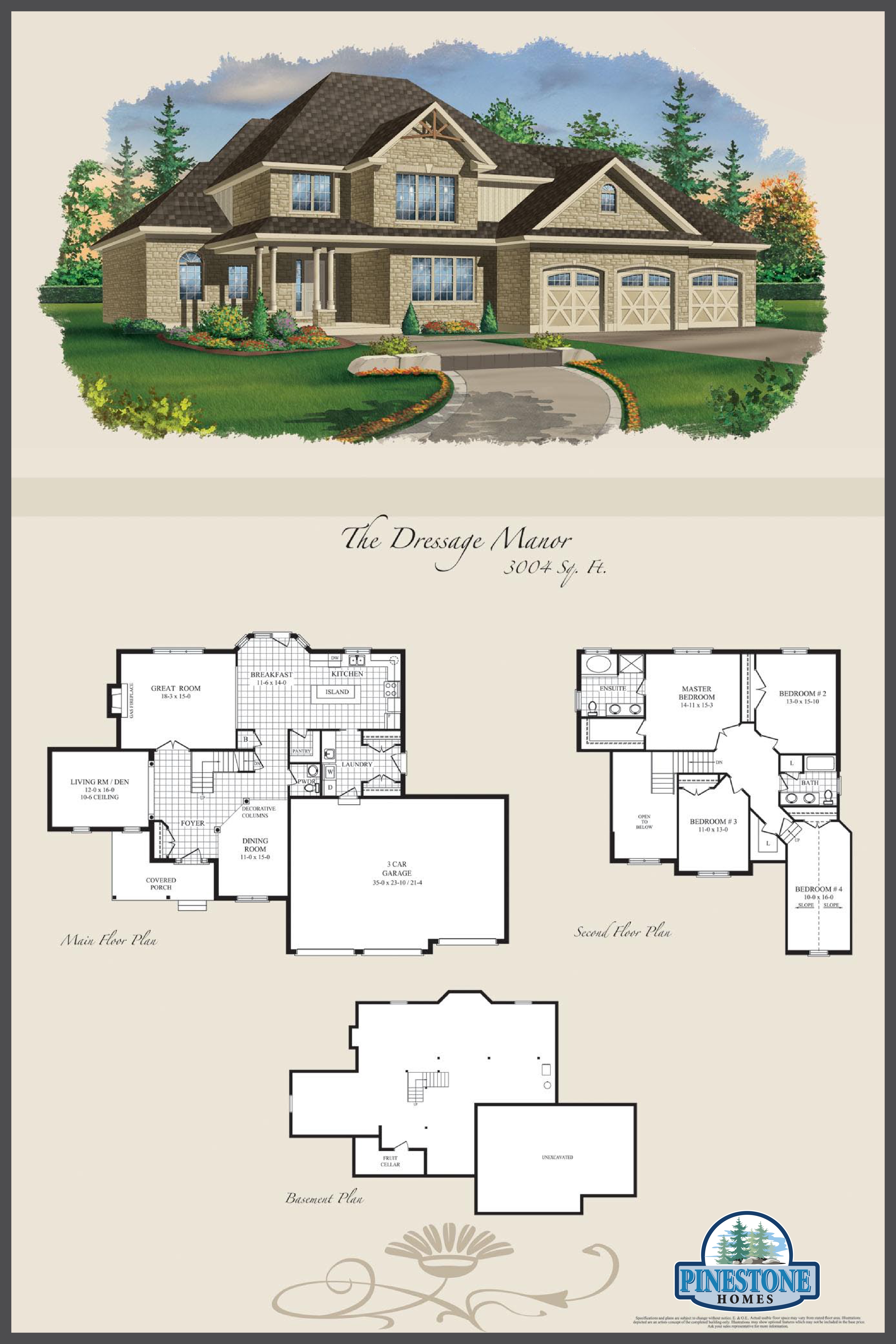 The Dressage Manor floor plan