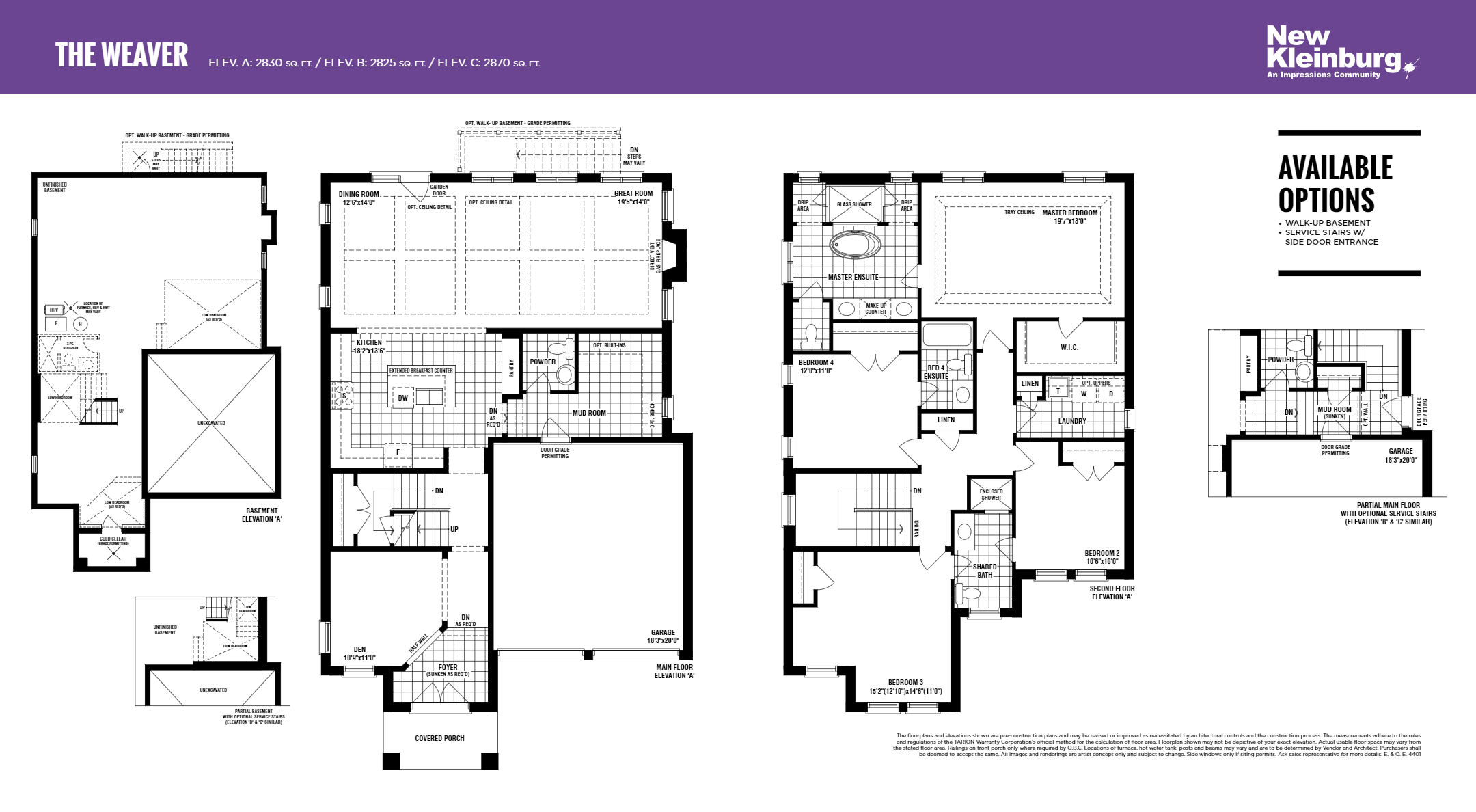 Lot 204 - Weaver Elv. A - 455 Macteir Drive floor plan