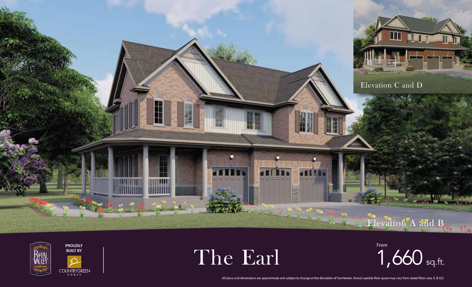 The Earl - Eleavation A and B floor plan