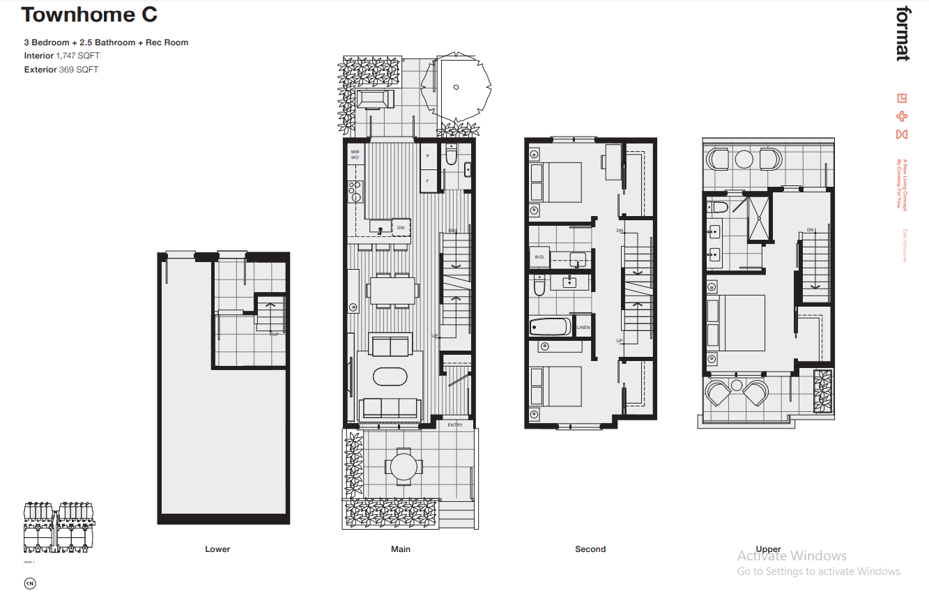 Townhome C floor plan