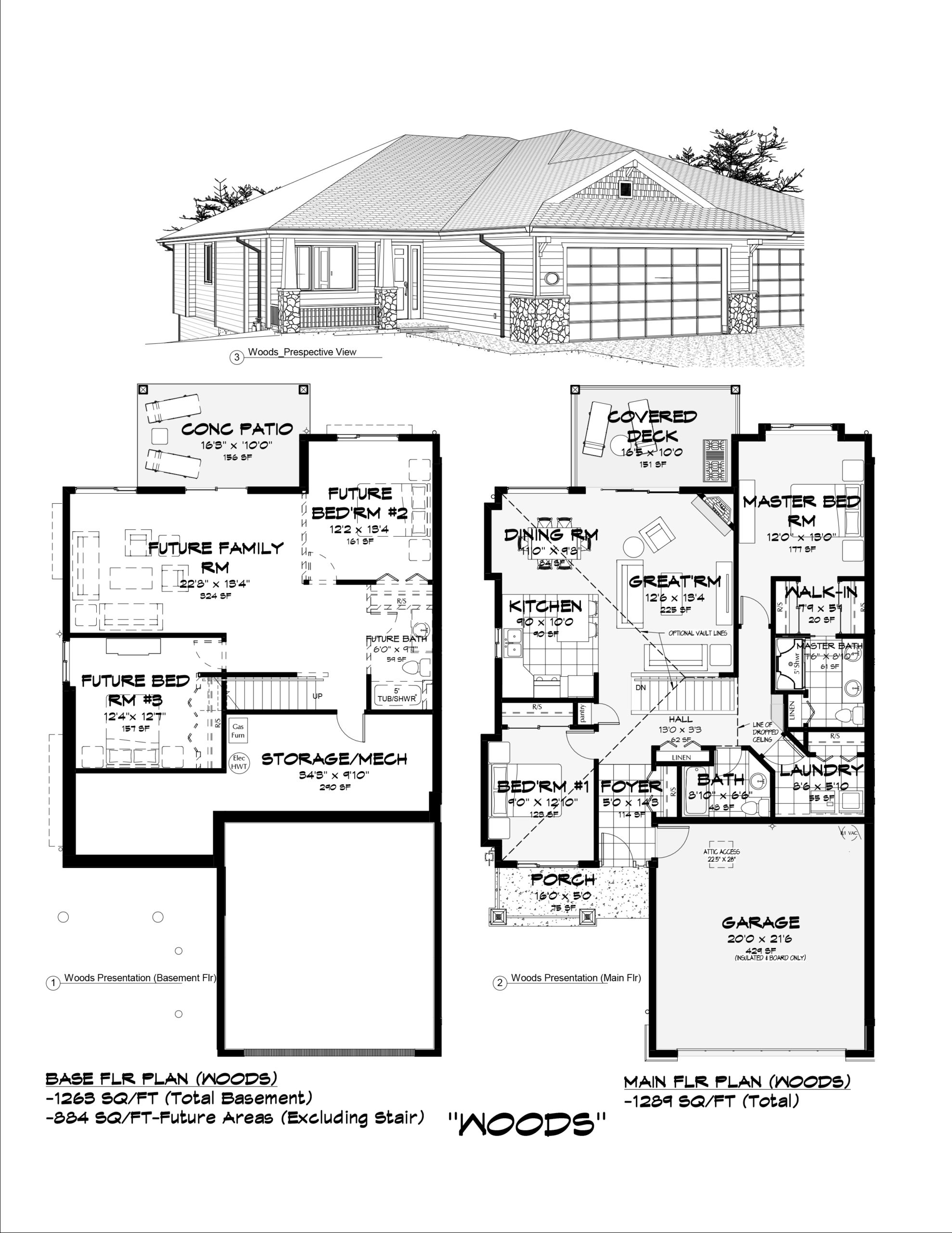 Woods floor plan