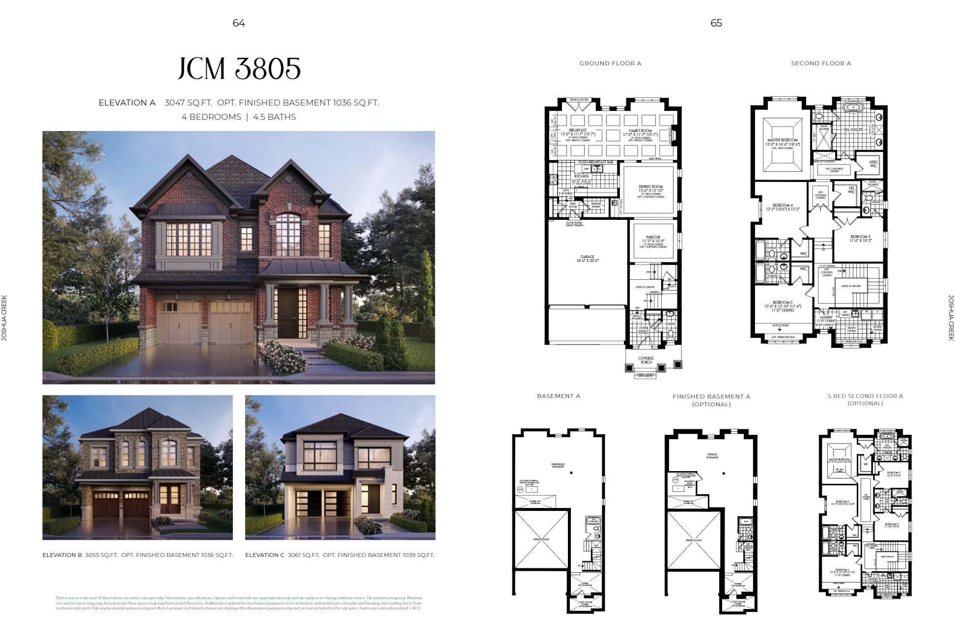 JCM 3805 - Elev. A floor plan