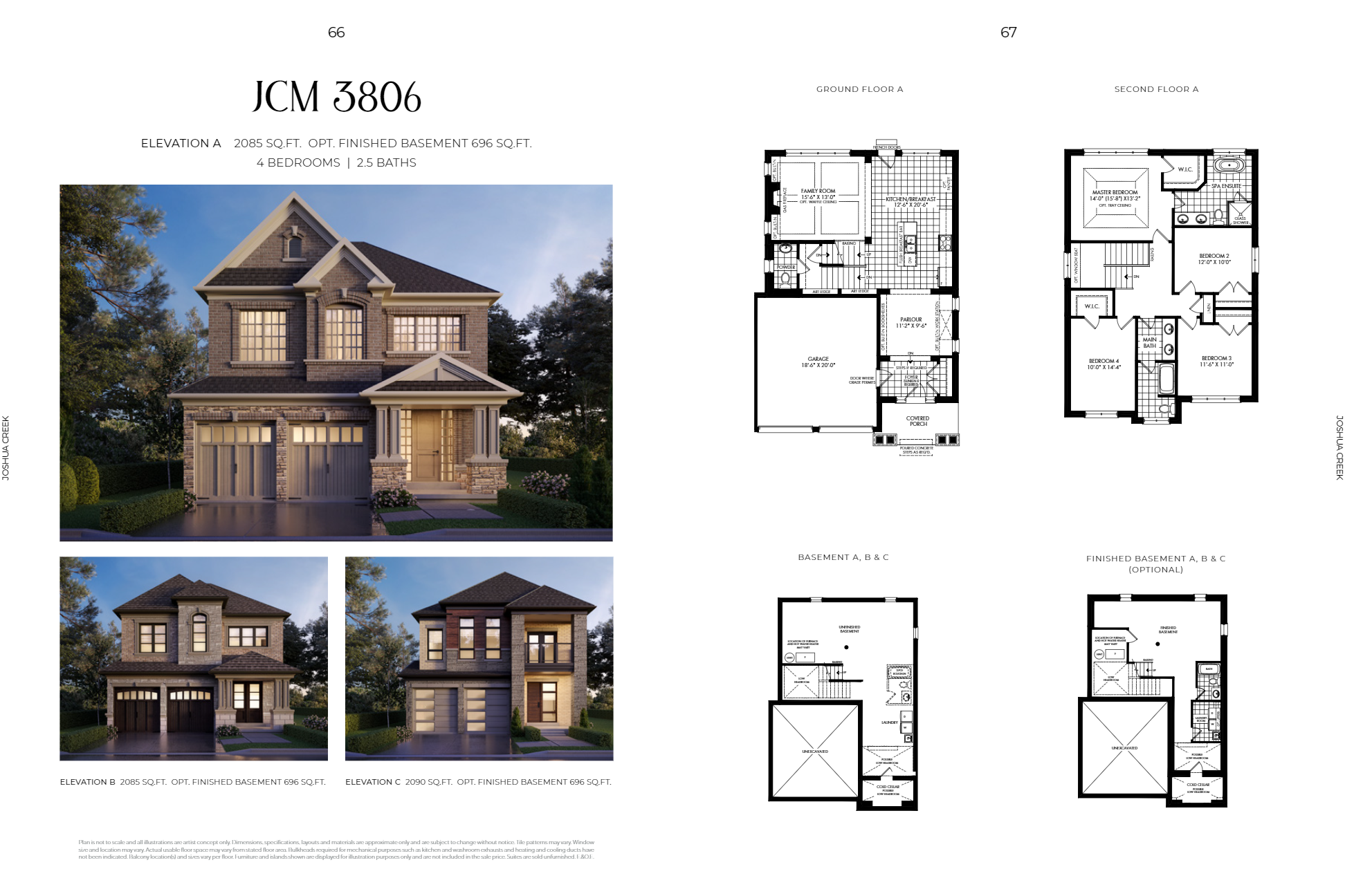 JCM 3806 - Elev. A floor plan