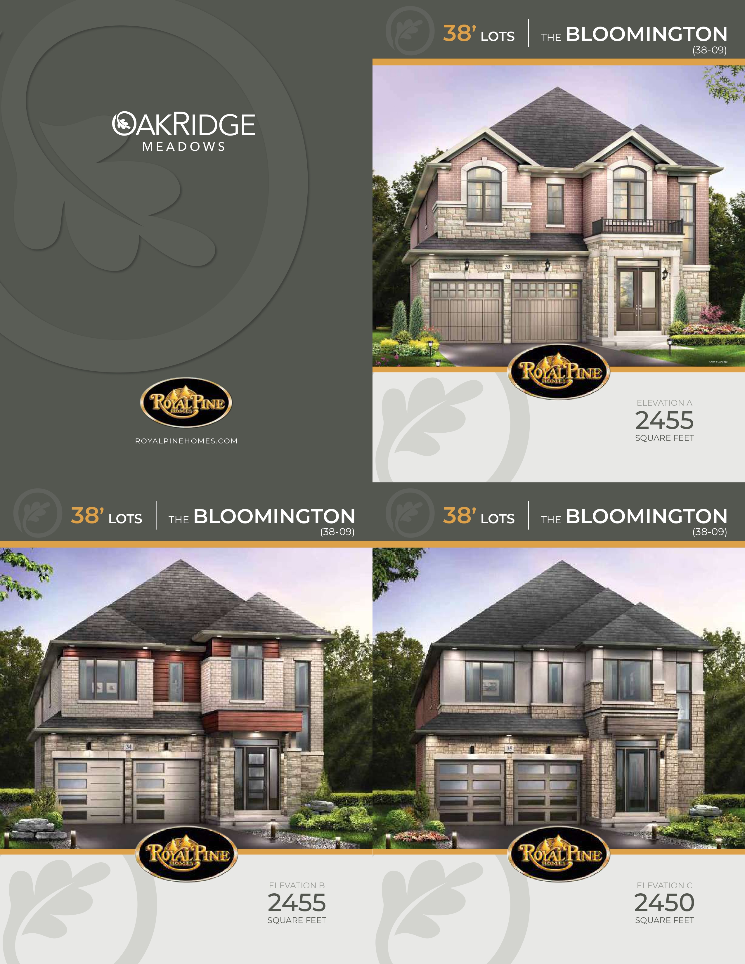 The Bloomington - Elev. A floor plan