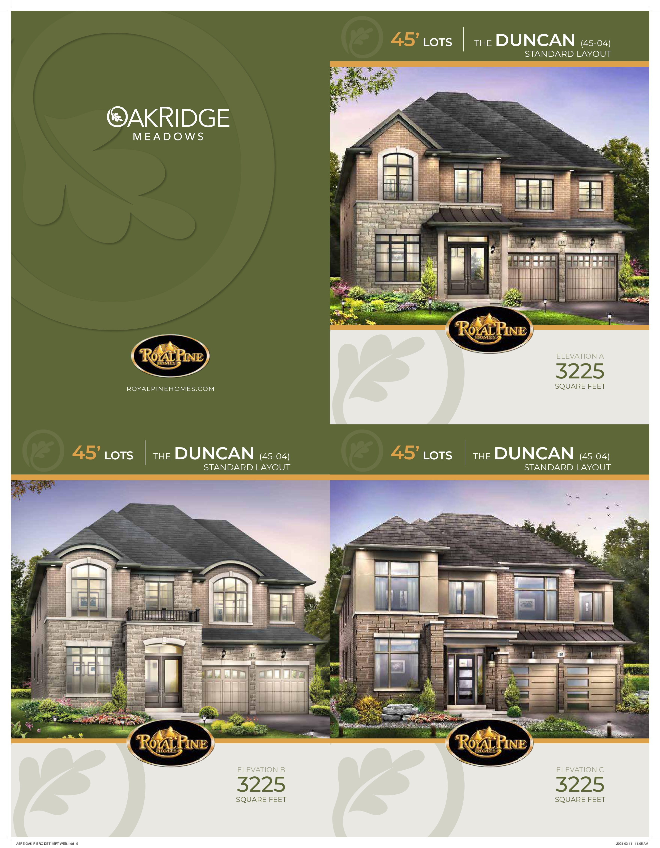 The Duncan - Elev. A floor plan