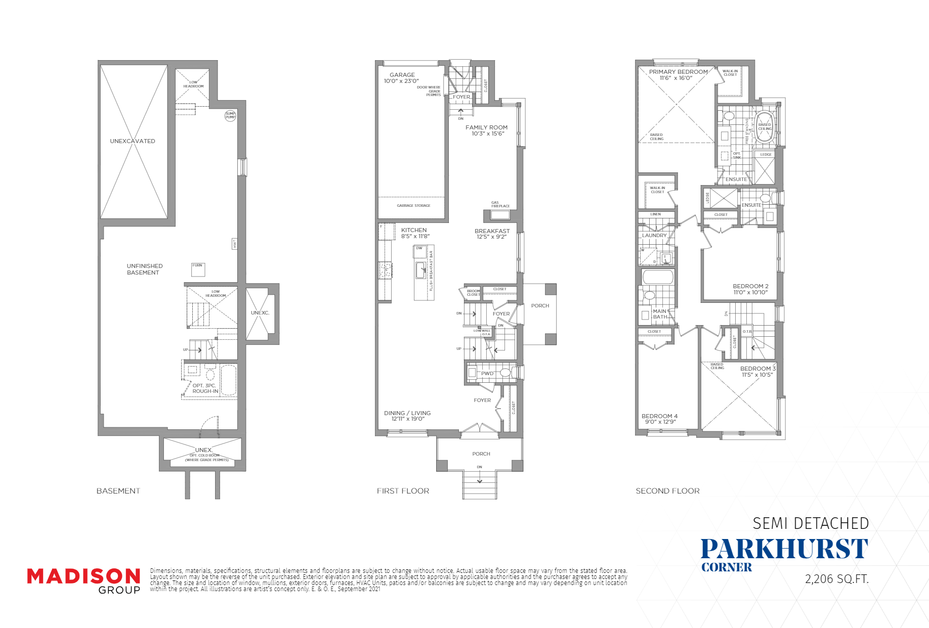 Parkhurst Corner floor plan