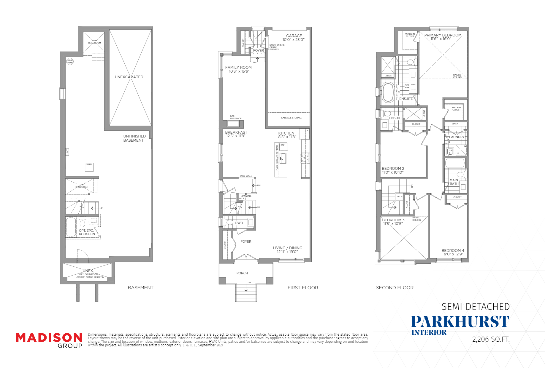 Parkhurst Interior floor plan