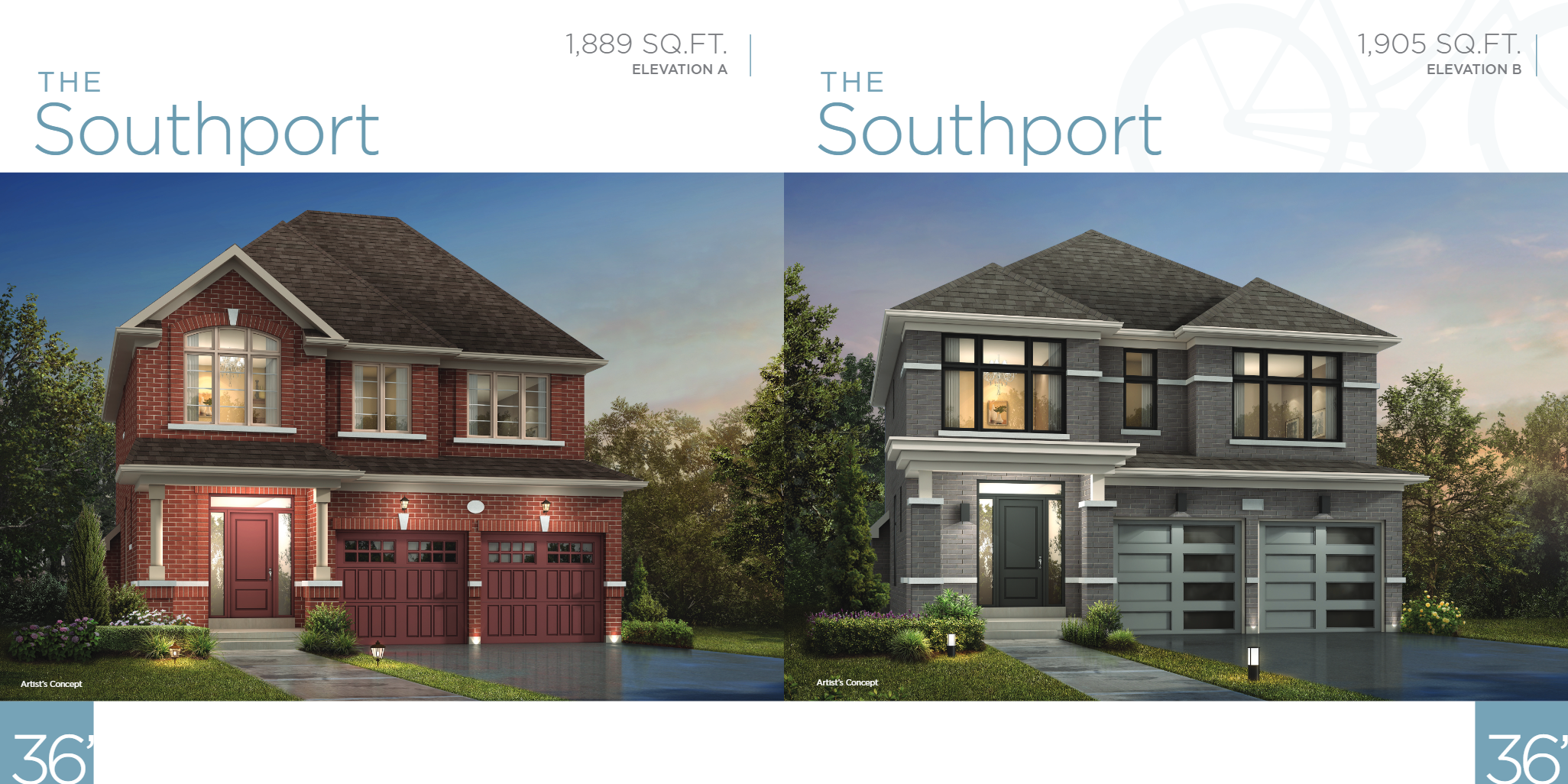 The Southport - Elev. A floor plan