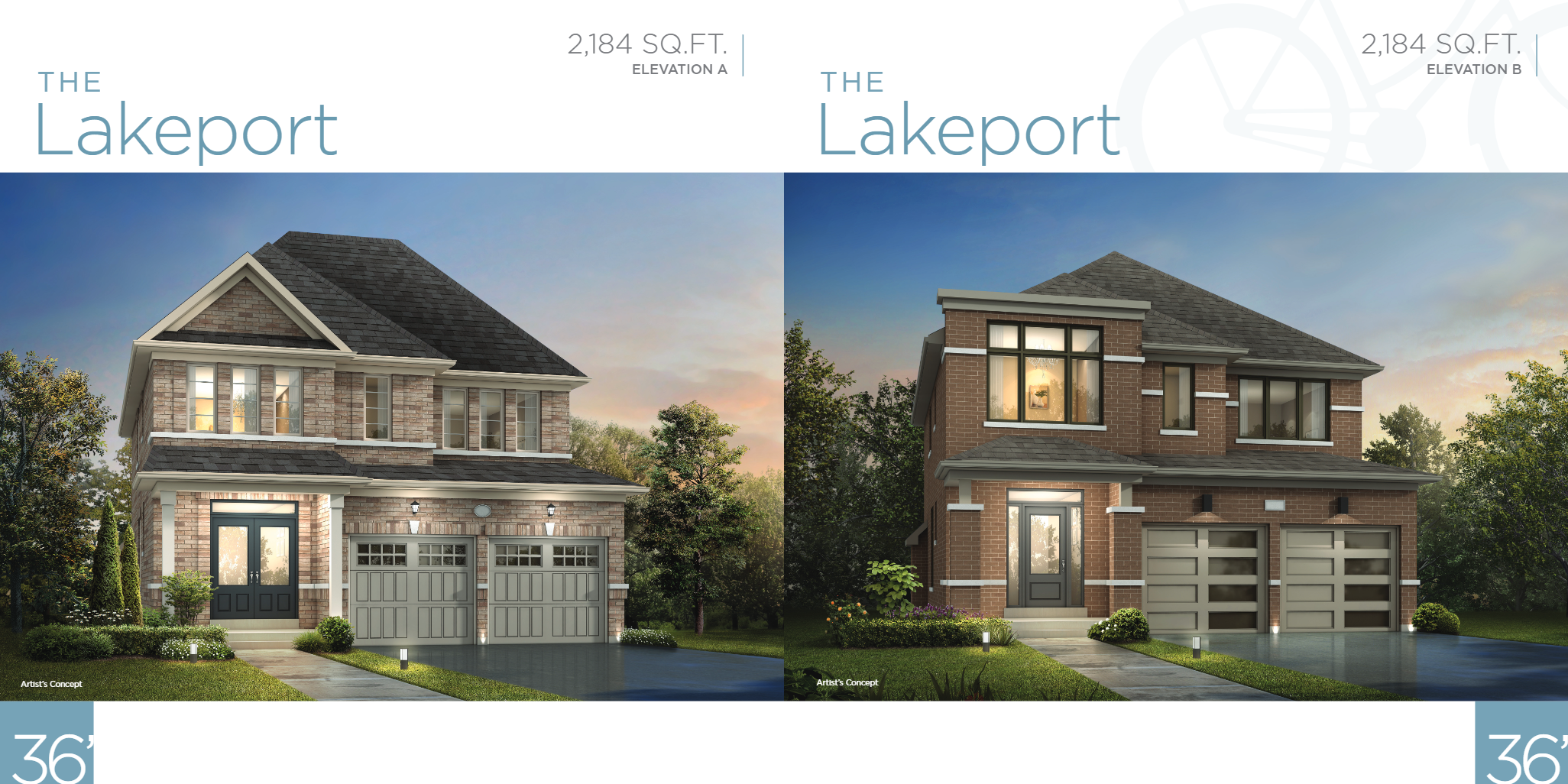 The Lakeport - Elev. A floor plan