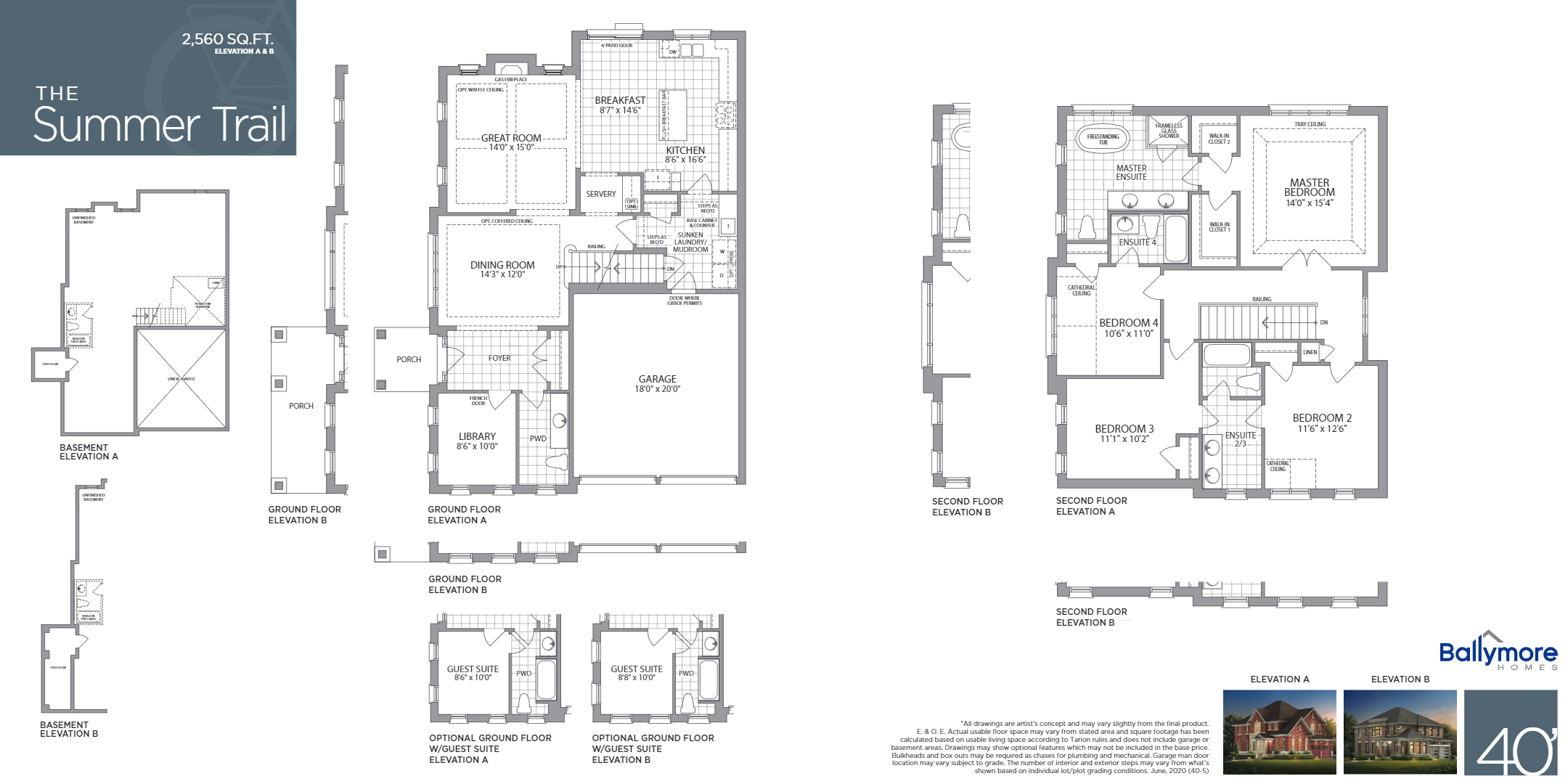 The Summer Trail - Elev. A floor plan
