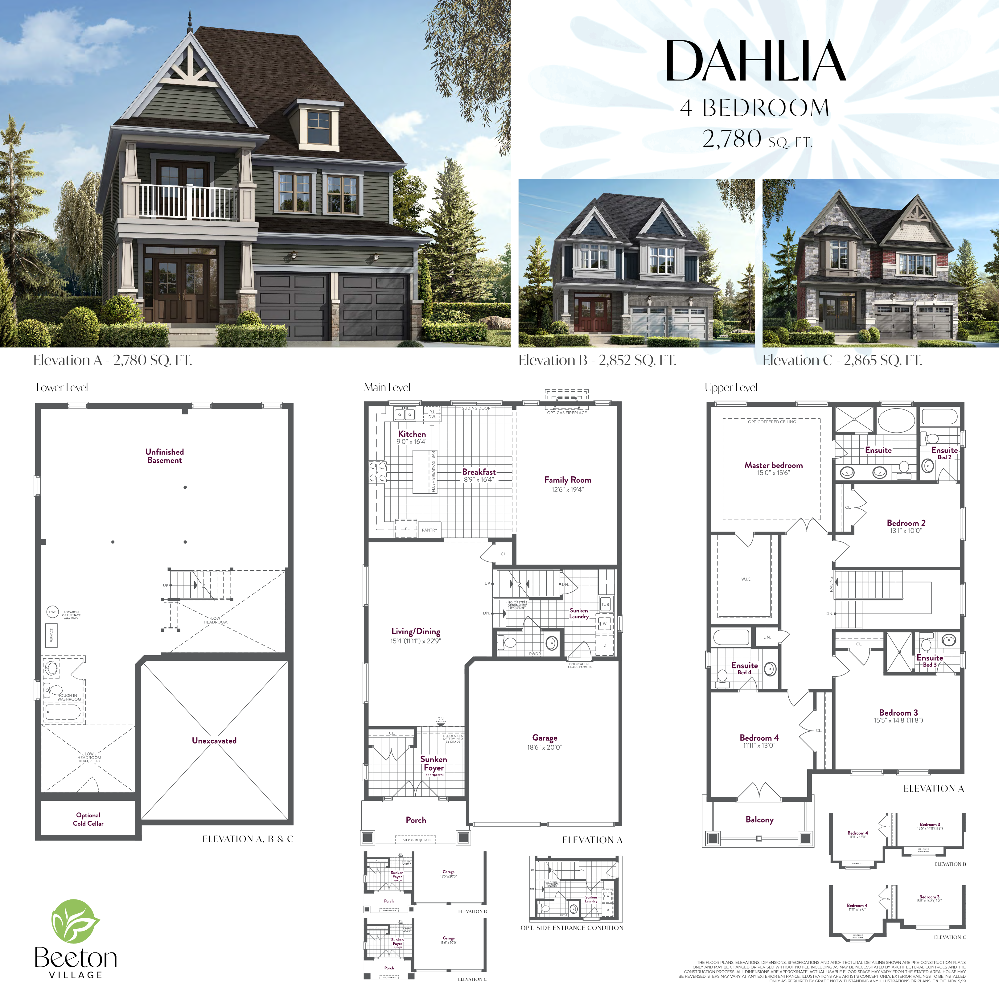 Dahlia floor plan
