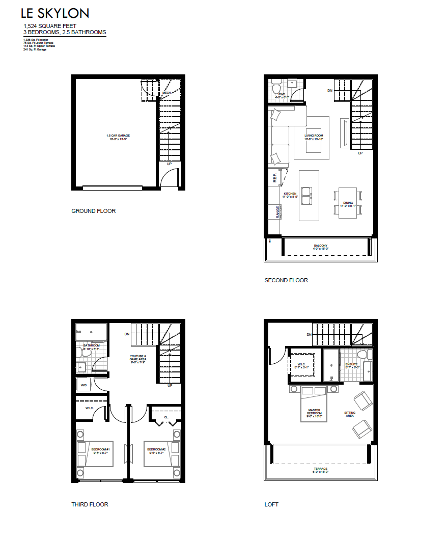 Le Skylon Interior floor plan