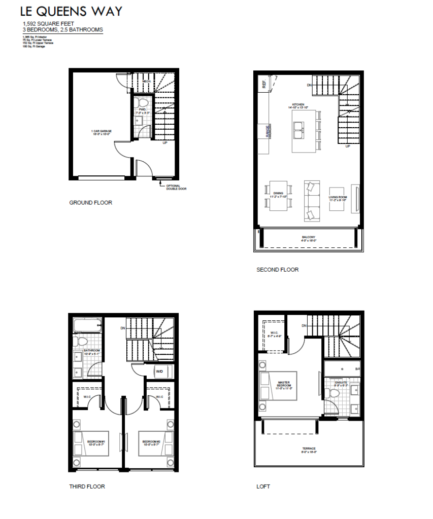 Le Queens Way Interior floor plan