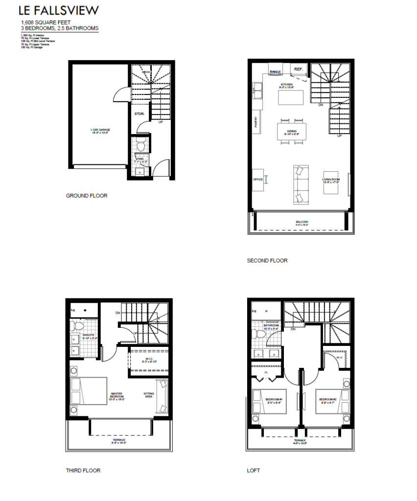 Le Fallsview Interior floor plan