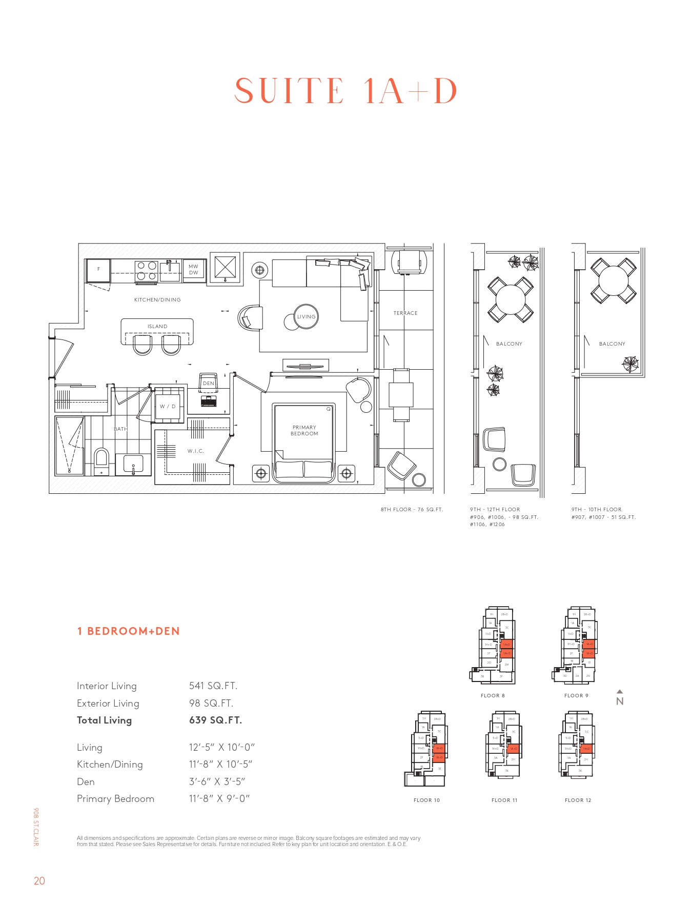 1A+D floor plan