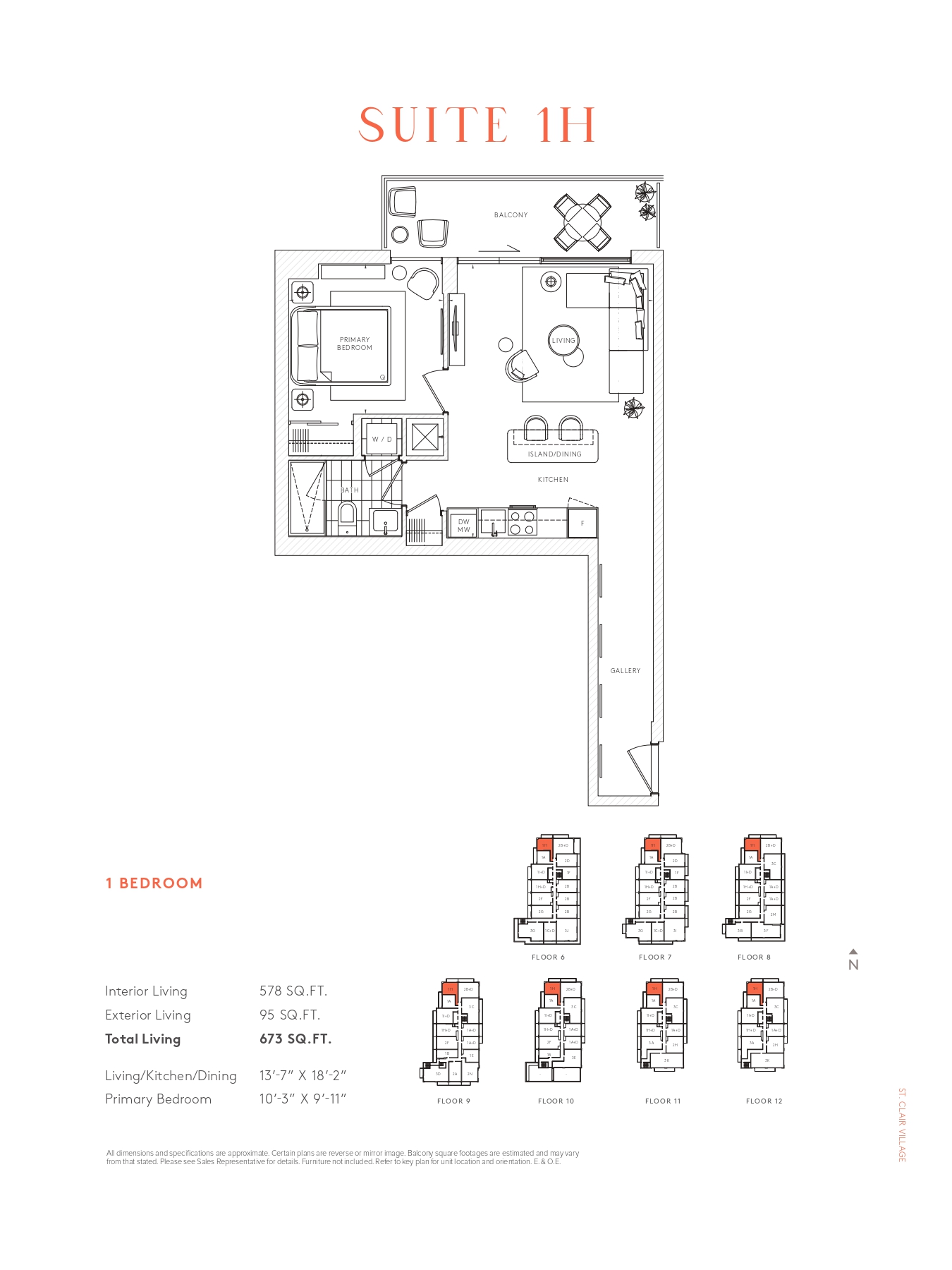 1H floor plan